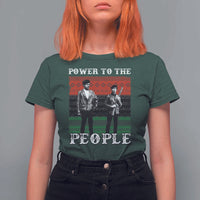 Vintage Black Panthers Party T Shirt For Women Power To The People Self Defense Black History