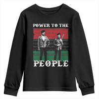 Vintage Black Panthers Party Youth Sweatshirt Power To The People Self Defense Black History