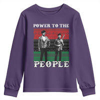 Vintage Black Panthers Party Youth Sweatshirt Power To The People Self Defense Black History