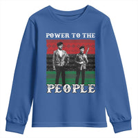Vintage Black Panthers Party Youth Sweatshirt Power To The People Self Defense Black History