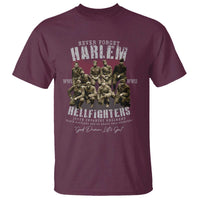 Halem Hellfighters T Shirt African American Black Military History Soldiers WWI WWII