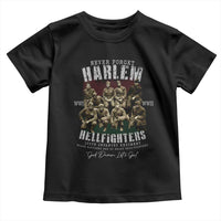 Halem Hellfighters Toddler T Shirt African American Black Military History Soldiers WWI WWII