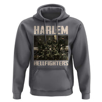 Halem Hellfighters Hoodie USA Black Military History Soldiers WWI WWII