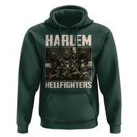 Halem Hellfighters Hoodie USA Black Military History Soldiers WWI WWII