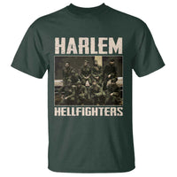 Halem Hellfighters T Shirt USA Black Military History Soldiers WWI WWII