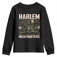 Halem Hellfighters Youth Sweatshirt USA Black Military History Soldiers WWI WWII