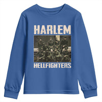 Halem Hellfighters Youth Sweatshirt USA Black Military History Soldiers WWI WWII