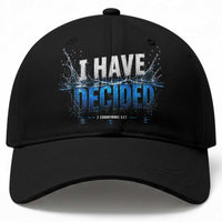 Christian Baptism Baseball Cap New Believer Water Immersion Baptized I Have Decided