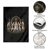 Catholic Saint Garden Flag Pray Like A Girl Vintage Christian Faith Inspired