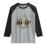 Catholic Saint Raglan Shirt Pray Like A Girl Vintage Christian Faith Inspired