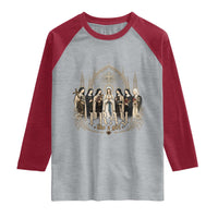 Catholic Saint Raglan Shirt Pray Like A Girl Vintage Christian Faith Inspired