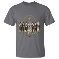 Catholic Saint T Shirt Pray Like A Girl Vintage Christian Faith Inspired