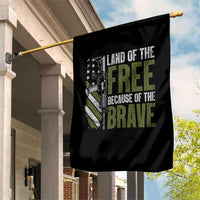 Land of the Free Because of the Brave Garden Flag Gun American Flag - Wonder Print Shop