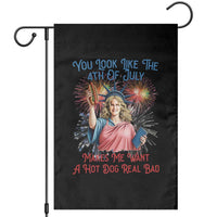 You Look Like The 4th Of July Makes Me Want A Hot Dog Real Bad Garden Flag Funny 4th July Hot Dog Meme - Wonder Print Shop