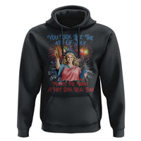 You Look Like The 4th Of July Makes Me Want A Hot Dog Real Bad Hoodie Funny 4th July Hot Dog Meme - Wonder Print Shop