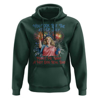 You Look Like The 4th Of July Makes Me Want A Hot Dog Real Bad Hoodie Funny 4th July Hot Dog Meme - Wonder Print Shop