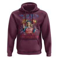 You Look Like The 4th Of July Makes Me Want A Hot Dog Real Bad Hoodie Funny 4th July Hot Dog Meme - Wonder Print Shop