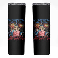 You Look Like The 4th Of July Makes Me Want A Hot Dog Real Bad Skinny Tumbler Funny 4th July Hot Dog Meme - Wonder Print Shop