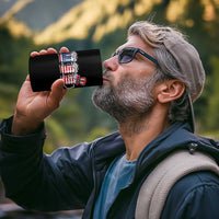 Beer American Flag 4th of July 4 in 1 Can Cooler Tumbler Merica Drinking USA - Wonder Print Shop