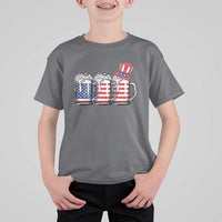 Beer American Flag 4th of July T Shirt For Kid Merica Drinking USA - Wonder Print Shop