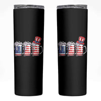 Beer American Flag 4th of July Skinny Tumbler Merica Drinking USA - Wonder Print Shop