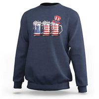 Beer American Flag 4th of July Sweatshirt Merica Drinking USA - Wonder Print Shop