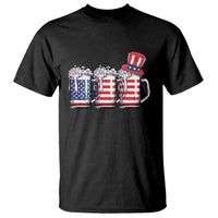 Beer American Flag 4th of July T Shirt Merica Drinking USA - Wonder Print Shop