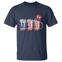 Beer American Flag 4th of July T Shirt Merica Drinking USA - Wonder Print Shop