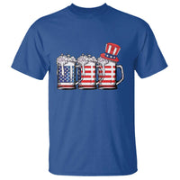 Beer American Flag 4th of July T Shirt Merica Drinking USA - Wonder Print Shop