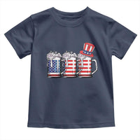 Beer American Flag 4th of July Toddler T Shirt Merica Drinking USA - Wonder Print Shop