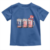 Beer American Flag 4th of July Toddler T Shirt Merica Drinking USA - Wonder Print Shop