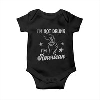 Funny 4th of July Drinking Baby Onesie Not Drunk I am American - Wonder Print Shop