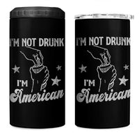Funny 4th of July Drinking 4 in 1 Can Cooler Tumbler Not Drunk I am American - Wonder Print Shop
