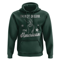 Funny 4th of July Drinking Hoodie Not Drunk I am American - Wonder Print Shop