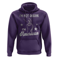 Funny 4th of July Drinking Hoodie Not Drunk I am American - Wonder Print Shop