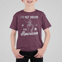 Funny 4th of July Drinking T Shirt For Kid Not Drunk I am American - Wonder Print Shop