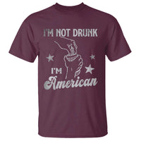 Funny 4th of July Drinking T Shirt Not Drunk I am American - Wonder Print Shop
