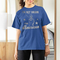 Funny 4th of July Drinking T Shirt For Women Not Drunk I am American - Wonder Print Shop