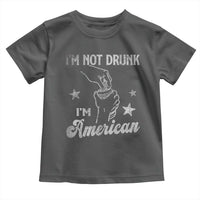 Funny 4th of July Drinking Toddler T Shirt Not Drunk I am American - Wonder Print Shop