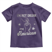 Funny 4th of July Drinking Toddler T Shirt Not Drunk I am American - Wonder Print Shop