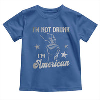 Funny 4th of July Drinking Toddler T Shirt Not Drunk I am American - Wonder Print Shop