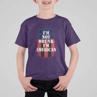 Funny Beer American Flag 4th of July T Shirt For Kid Not Drunk I am American Merica USA - Wonder Print Shop