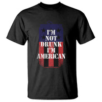 Funny Beer American Flag 4th of July T Shirt Not Drunk I am American Merica USA - Wonder Print Shop