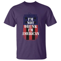Funny Beer American Flag 4th of July T Shirt Not Drunk I am American Merica USA - Wonder Print Shop