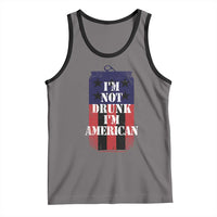 Funny Beer American Flag 4th of July Tank Top Not Drunk I am American Merica USA - Wonder Print Shop
