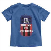 Funny Beer American Flag 4th of July Toddler T Shirt Not Drunk I am American Merica USA - Wonder Print Shop