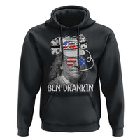 4th of July Ben Drankin Hoodie Funny Benjamin Franklin USA Flag - Wonder Print Shop