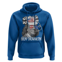 4th of July Ben Drankin Hoodie Funny Benjamin Franklin USA Flag - Wonder Print Shop