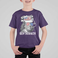 4th of July Ben Drankin T Shirt For Kid Funny Benjamin Franklin USA Flag - Wonder Print Shop