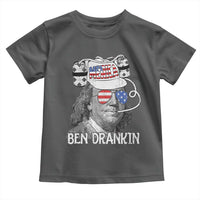 4th of July Ben Drankin Toddler T Shirt Funny Benjamin Franklin USA Flag - Wonder Print Shop